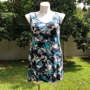 Soma, L, Soft Jersey Sleeveless Tunic - CHARMED POSEIDON, NEW (OTHER)